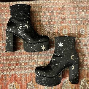 Current Mood Stars Booties - Festival or Burning Man